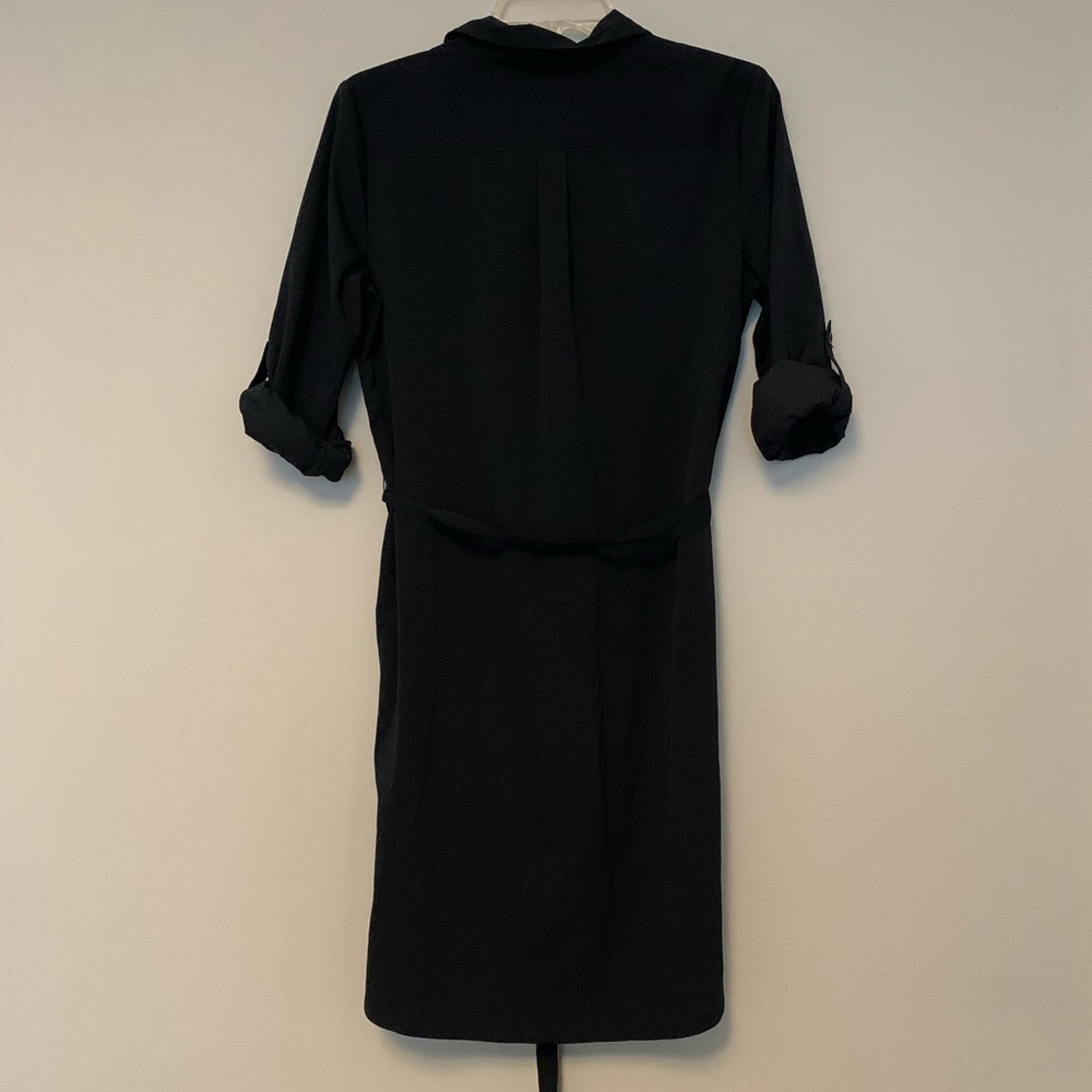Banana Republic navy button down dress